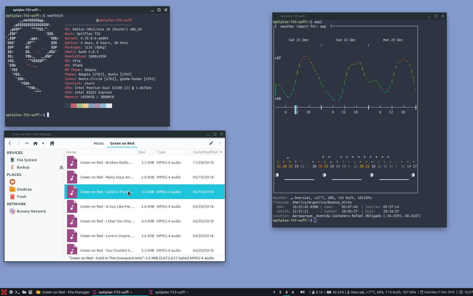 oesediez The Current Debian Desktop