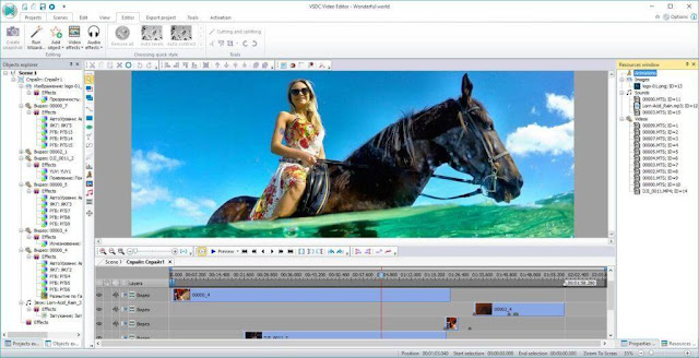 Software Edit Video Gratis Terbaik - VSDC Free Video Editor