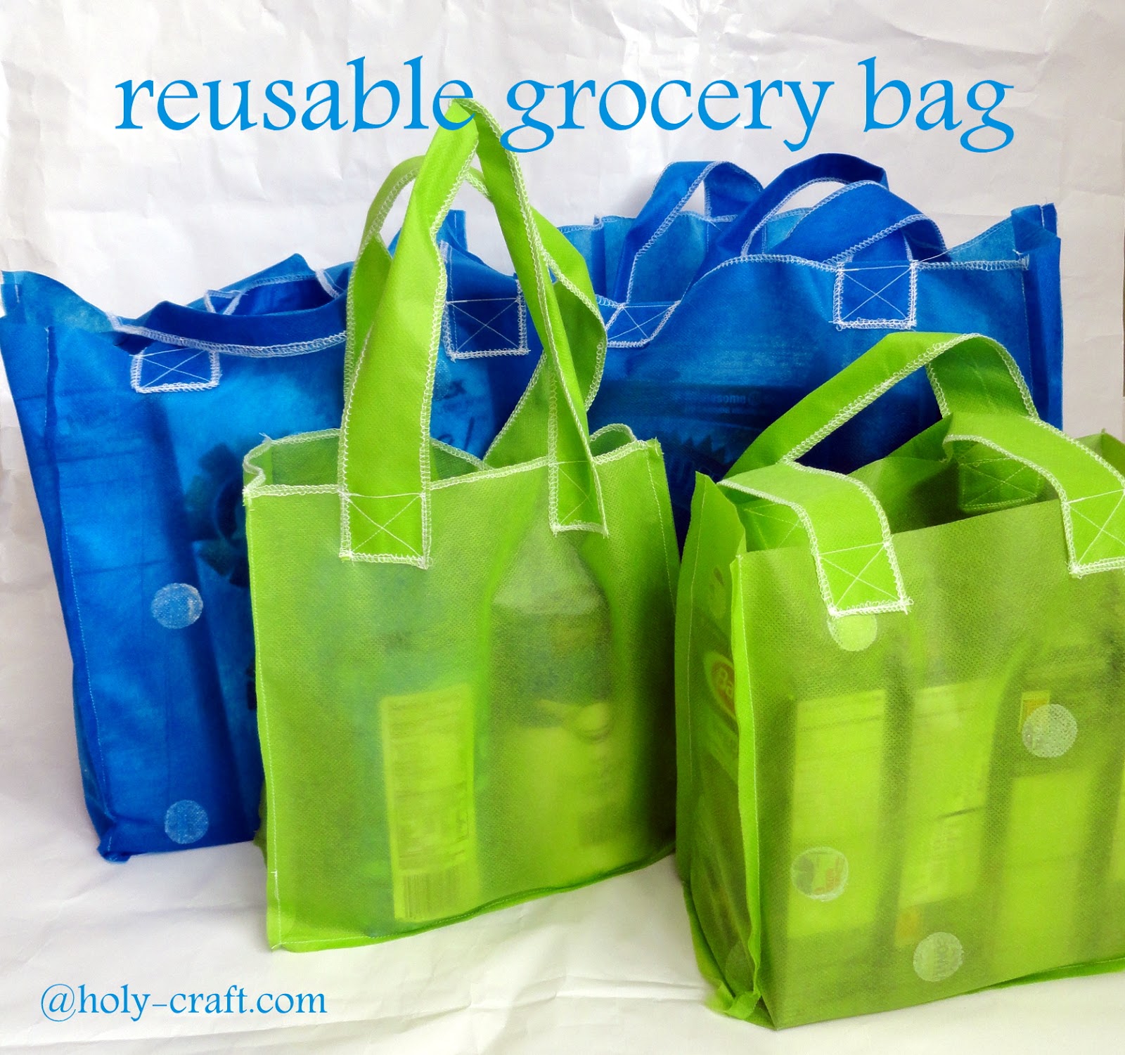 Reusable grocery bag tutorial - Rachel Teodoro