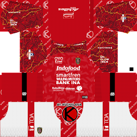 Bali United 2020 Kit - Dream League Soccer Kits