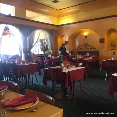 colorful interior of Delhi Diner in Albany, California