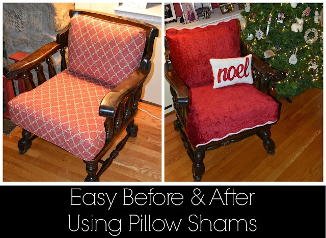 Easy Before and After Using Pillow Shams
