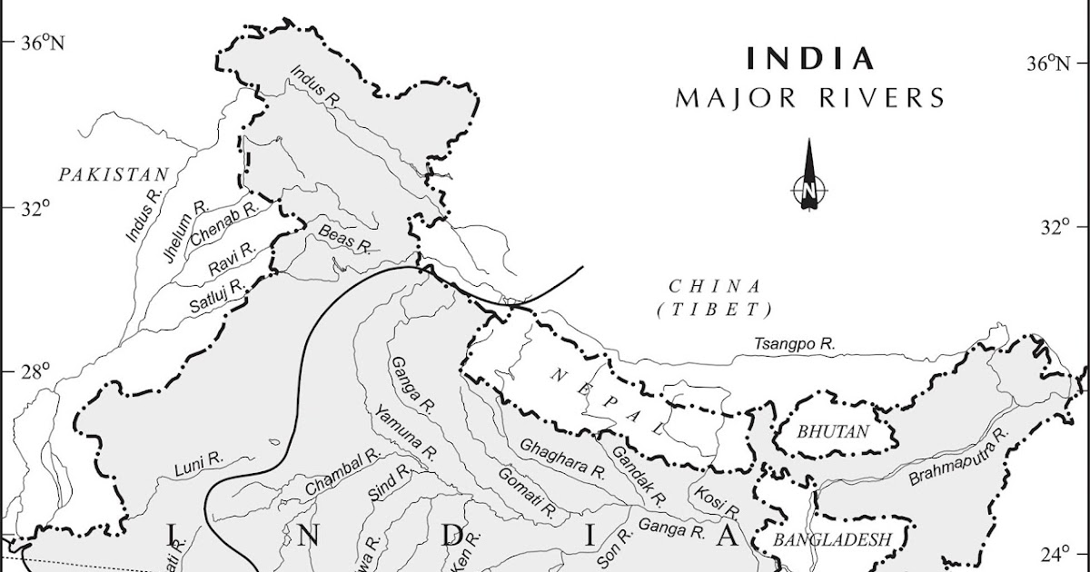 Major Rivers Of India 