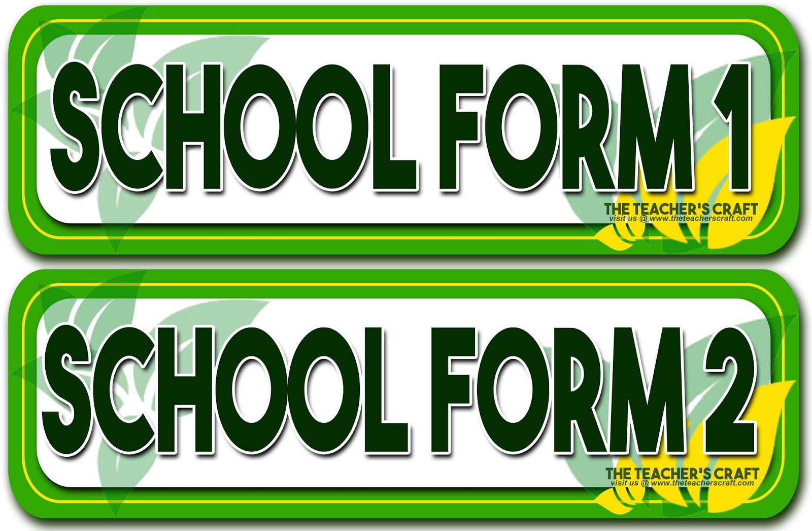 Green Classroom Labels The Teacher's Craft