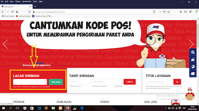 Dan berikut adalah cara bagaimana kita mengecek atau melacak kiriman barang JNE kita secara online dengan menggunakan nomor Resi. cara cek kiriman JNE kita sudah sampai atau belum, JNE paket Reguler, YES, OKE.