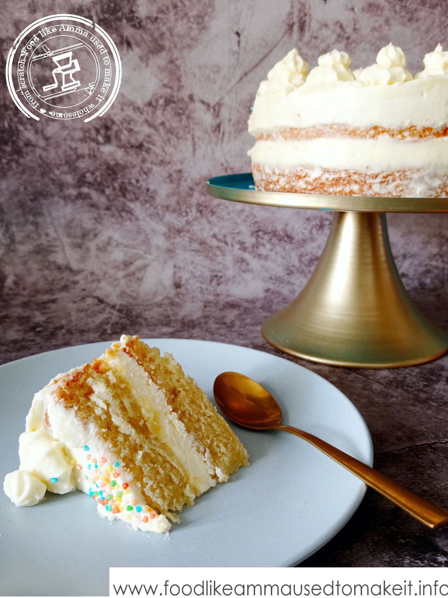 Eggless Vanilla Cake Recipe - Sharmis Passions