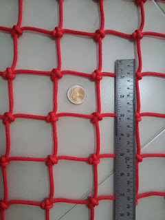 ขนาดช่องตาข่ายเชือกร่ม