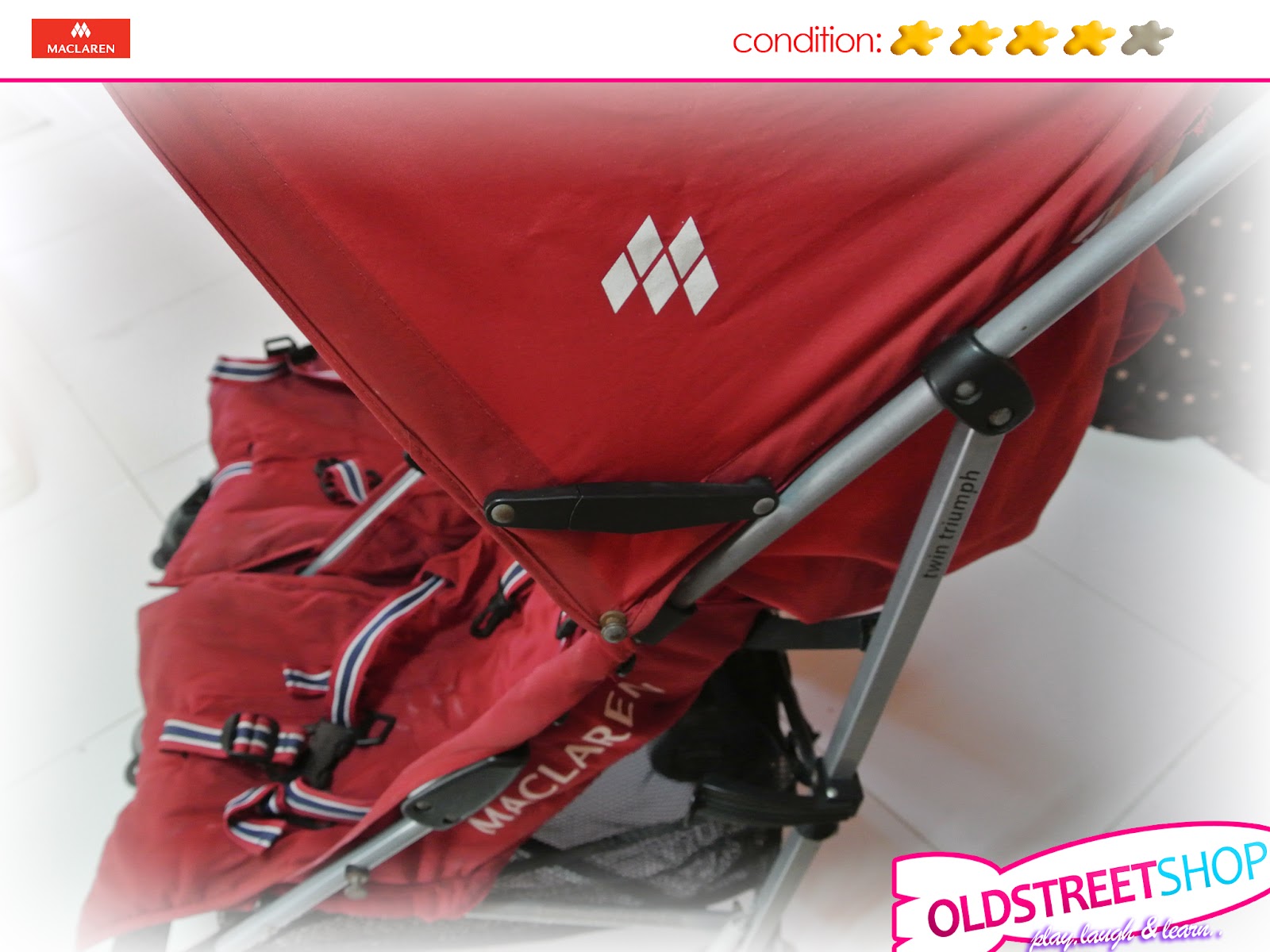 oldstreetshop: Maclaren Triumph Twin Stroller
