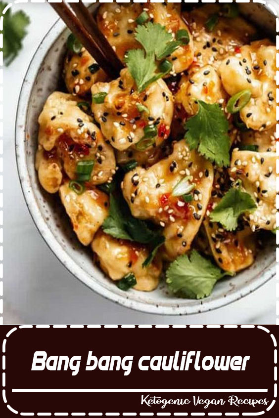 Cauliflower gets battered, baked and then topped off with a sweet and spicy chili sauce!