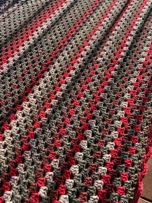 Finished Red Velvet Crochet Blanket Samelia's Mum