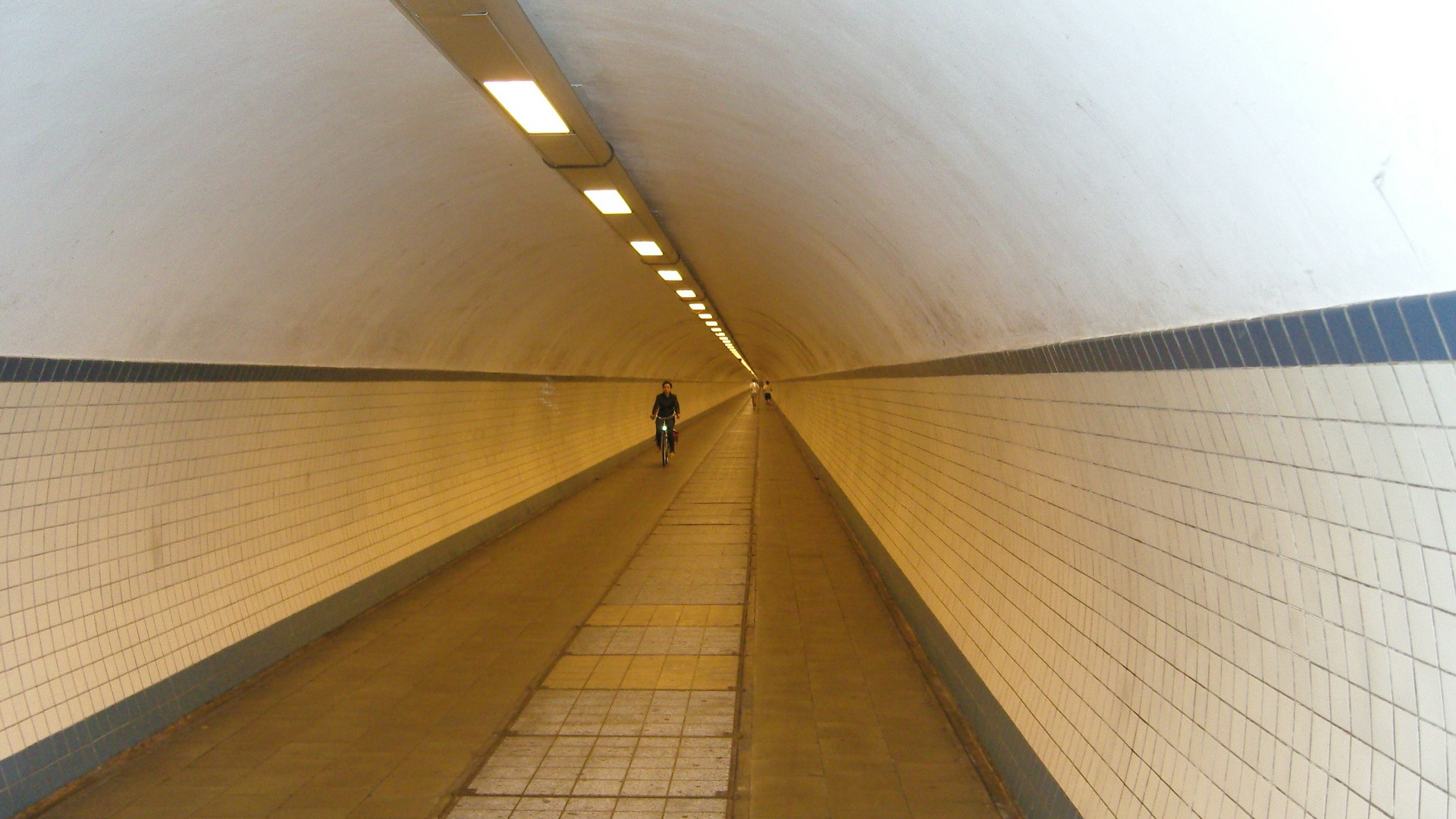 The St. Annatunnel in Antwerp