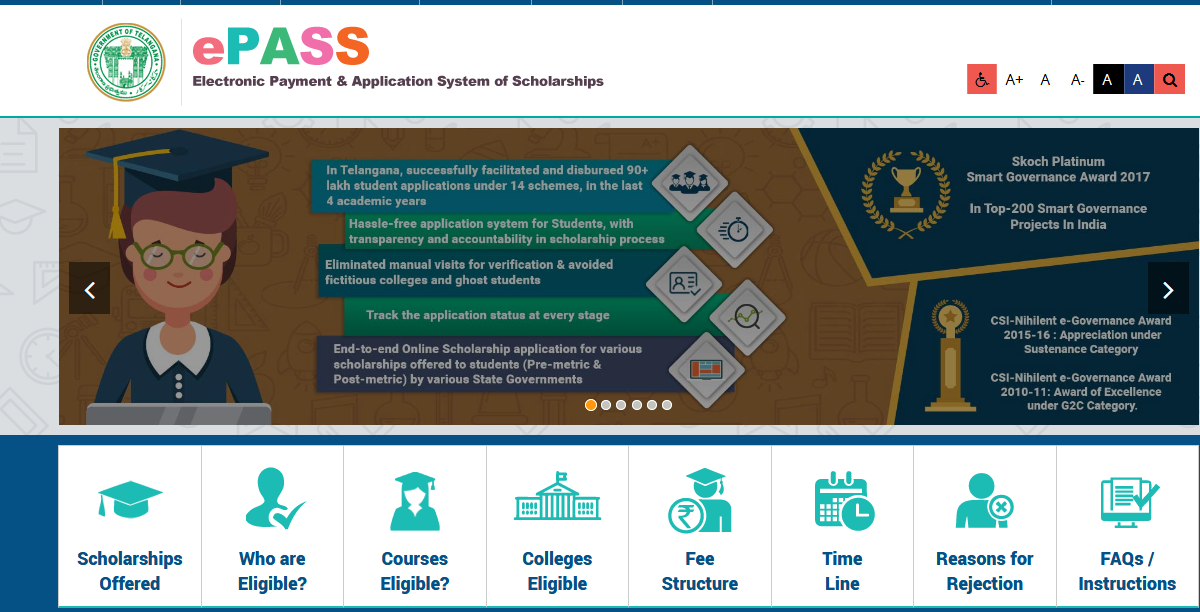 Telangana State: Scholarship registration date extended till March 31st