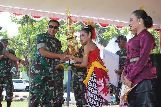 Tari Perjuangan Kodim 0725/Sragen Raih Juara II