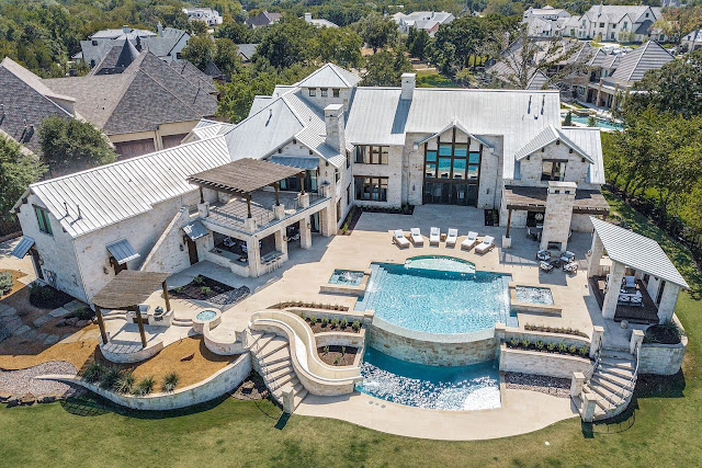 11 000 Square Foot Stone Modern Farmhouse In Westlake TX THE