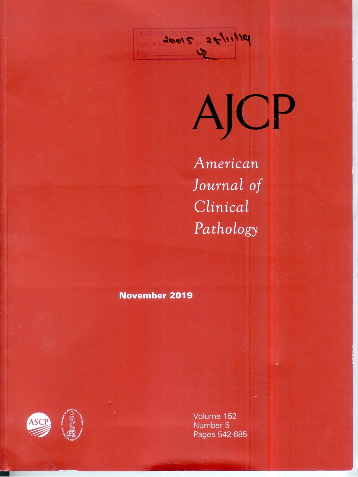 https://academic.oup.com/ajcp/issue/152/5