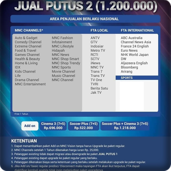 Pasang MNC Vision Bagan Siapiapi 0821.2545.5466 Pasang