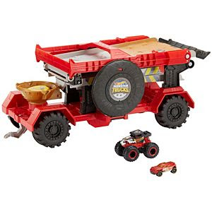 Xe Hotwheels Monster Truck Downhill Race & Go Play Set