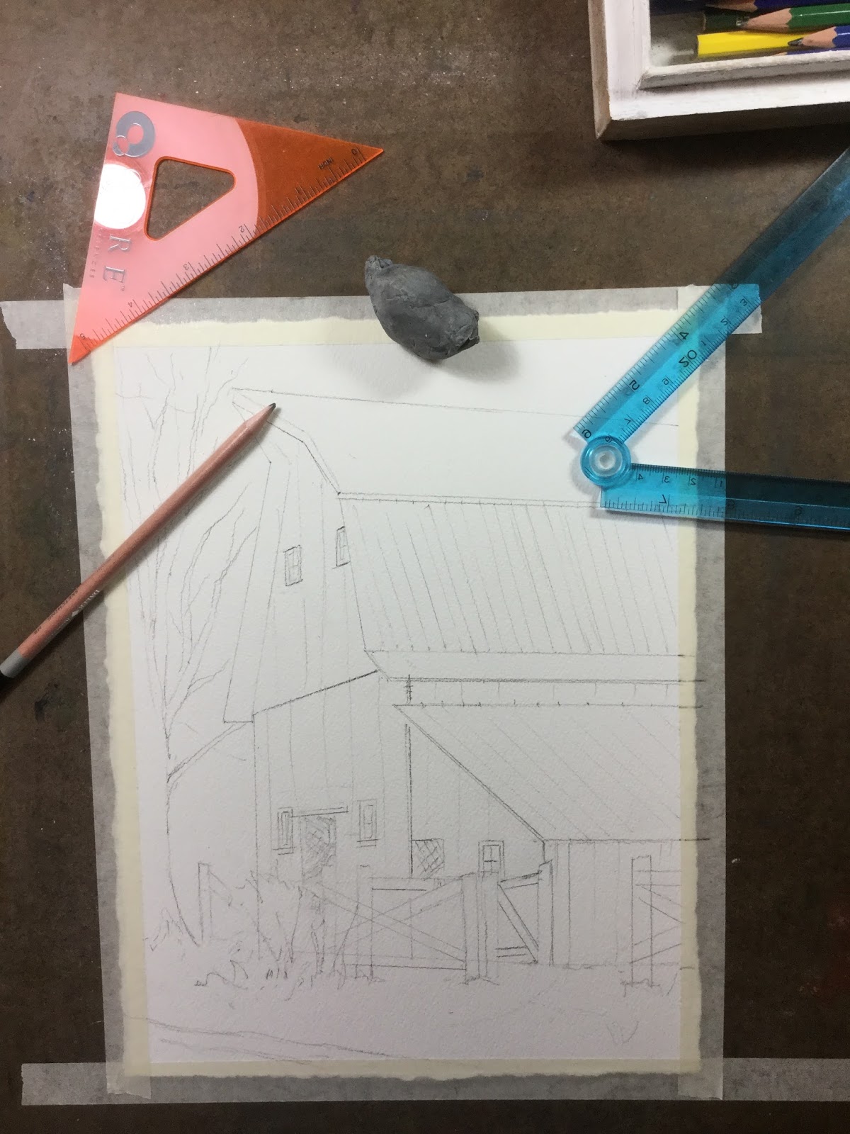 Brush Strokes How to Transfer a Drawing to Watercolor Paper