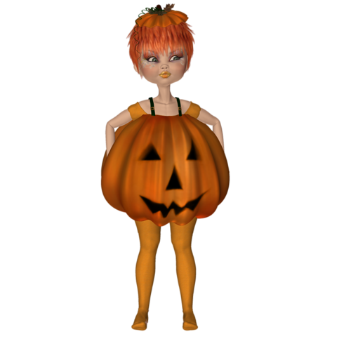 ForgetMeNot: Halloween children and dolls pumpkins