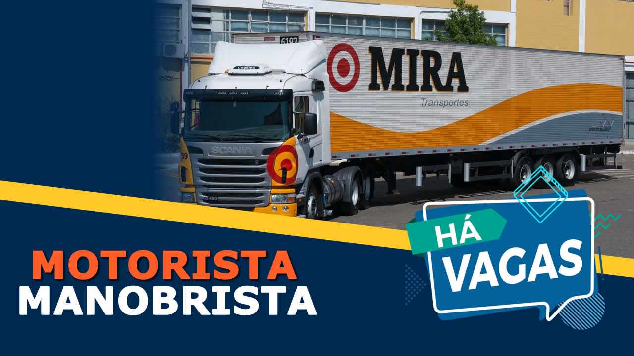 vaga para motorista manobrista