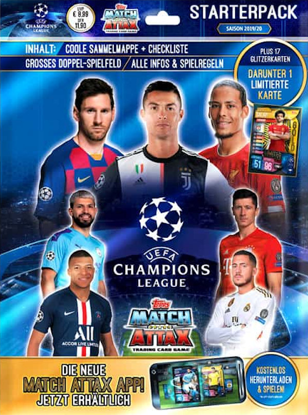 Topps Crystal 2019/20 Champions Leaguealle 5 Tottenham Hotspur Karten Set 