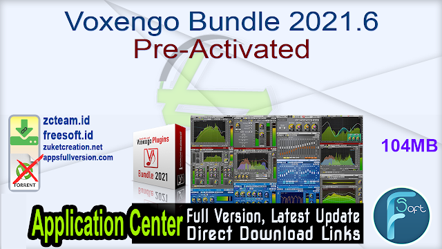 Voxengo Bundle 2021.6 Pre-Activated_ ZcTeam.id