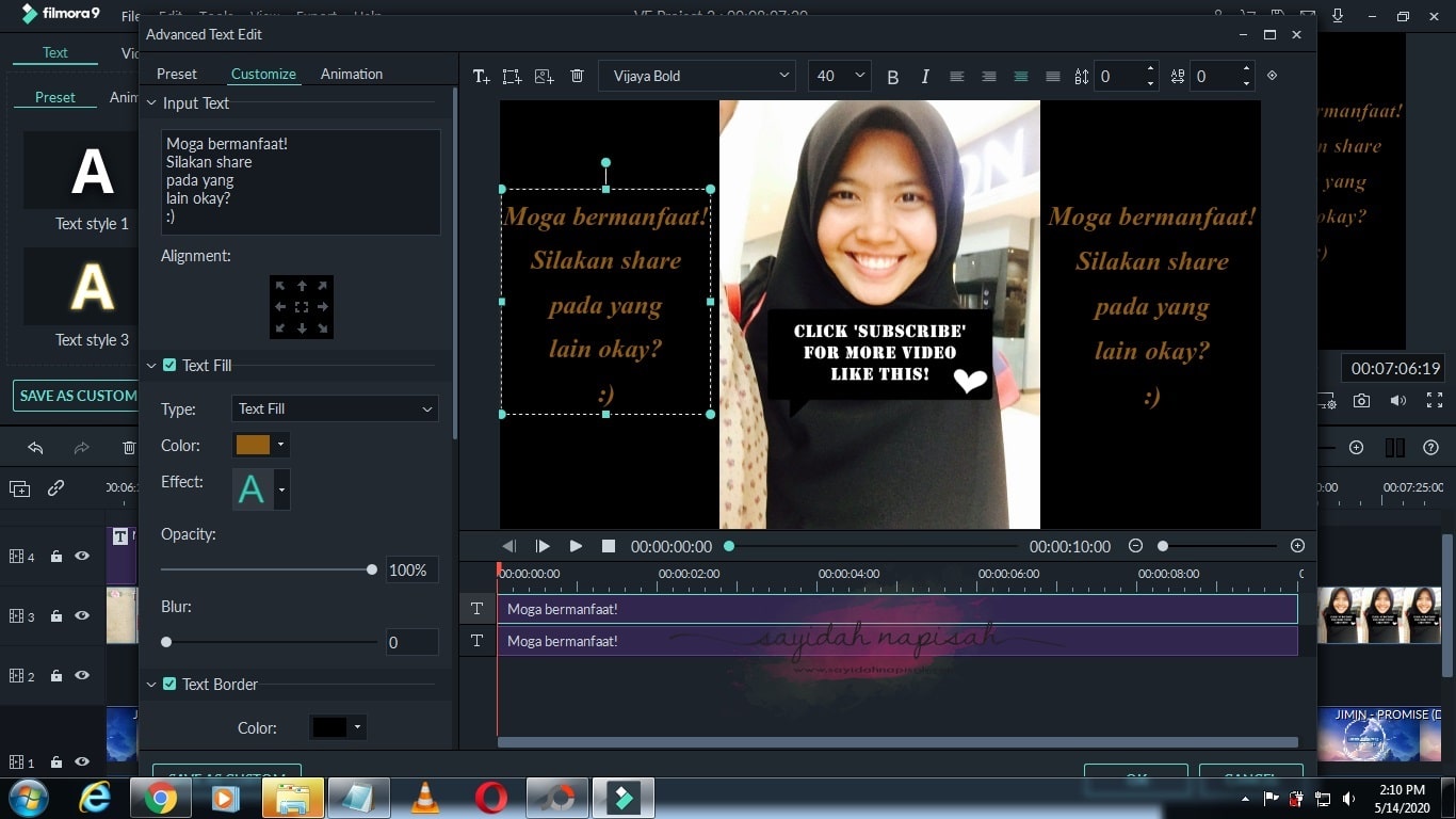best edit video guna Wondershare Filmora9 (versi 2020