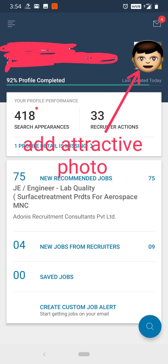 Naukri app profile update tips and tricks all types
