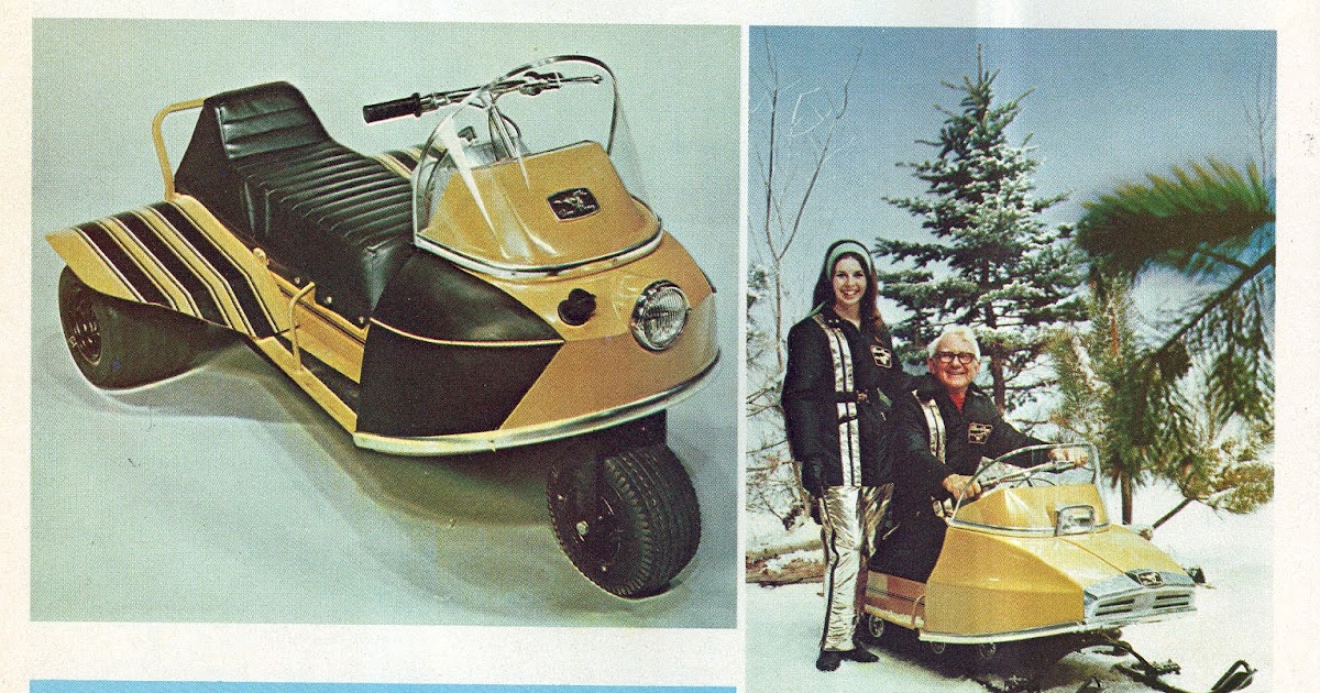 CLASSIC SNOWMOBILES OF THE PAST 1971 SNOPONY SNOWMOBILE