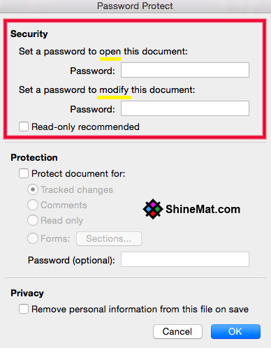 How to Password Protect a Word Document - ShineMat.com