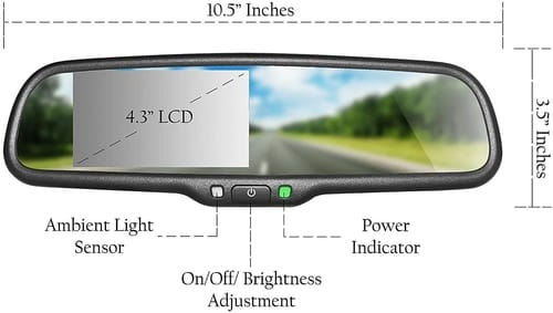 Master Tailgaters OEM Bluetooth Rear View Mirror