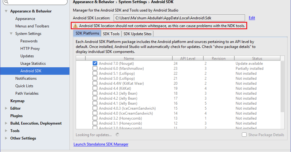 error installing apk android studio error installing apk android studio