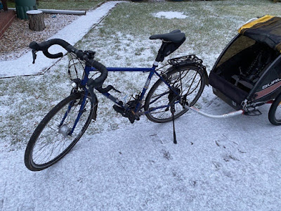 Fahrrad im Winter