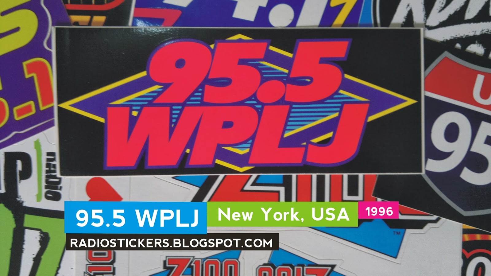 RADIO station stickers... and more!: 95.5 WPLJ, New York (1990s-2010)
