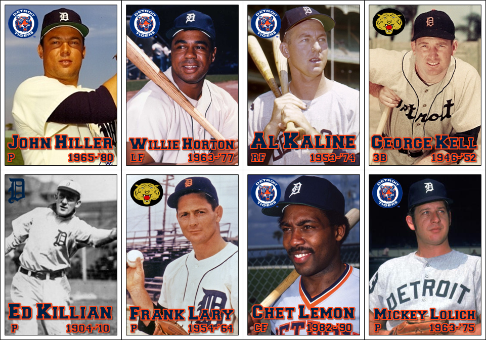 Four Friend's AllTime, AllStar Teams 2016 Detroit Tigers AllTime