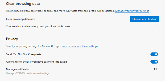 인터넷 사용 기록 삭제 Microsoft Edge