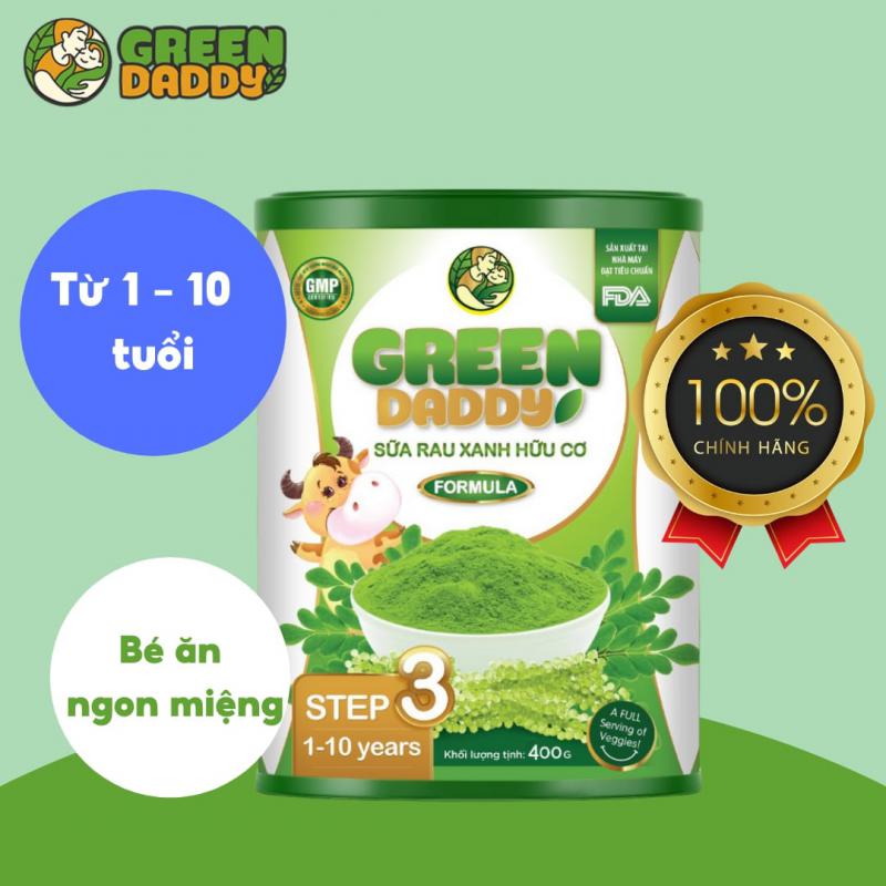 Green Daddy Sữa Rau Xanh Hữu Cơ Formula Step 3 (400g)
