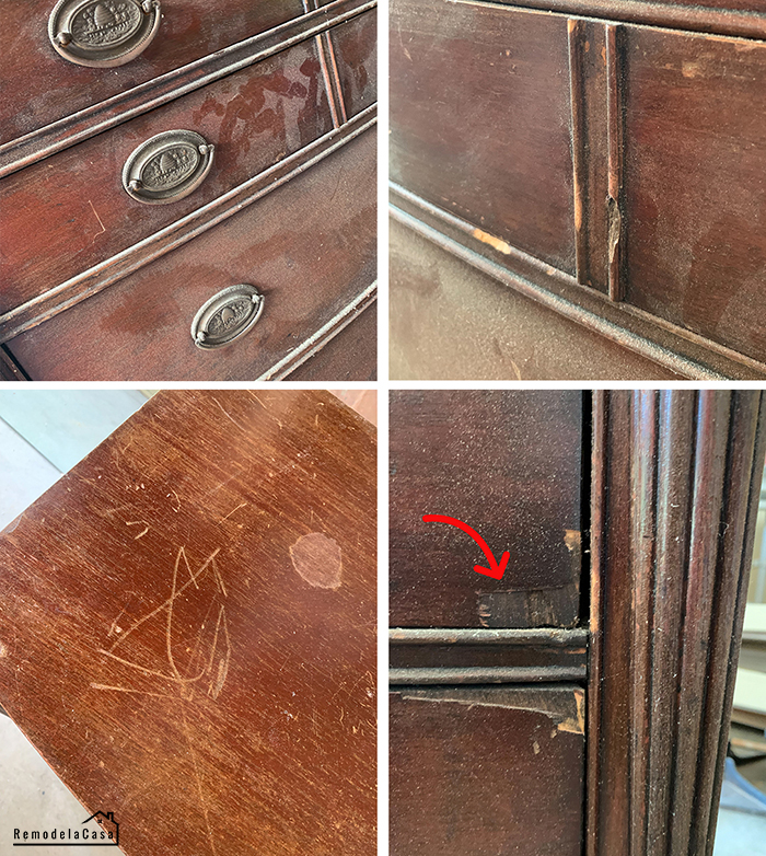 How To Fix And Update An Old Dresser, How To Fix The Front Of A Dresser Drawer