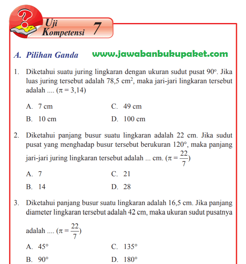 Lengkap Jawaban Matematika Kelas 8 Uji Kompetensi 7 Halaman 113 114 115 116 117 118 119 120 Kunci Jawaban Buku Paket Terbaru Lengkap Bukupaket