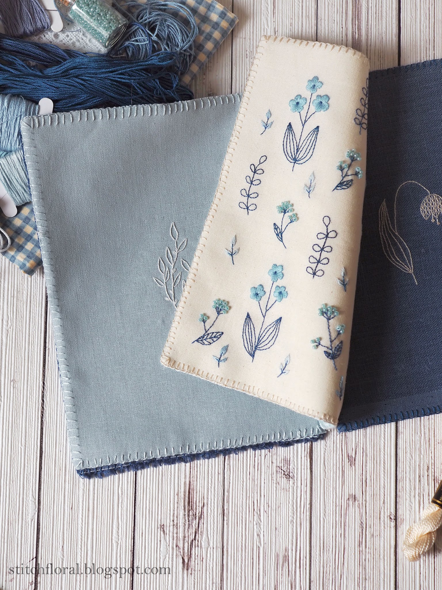 The Blue Embroidery Journal Stitch Floral