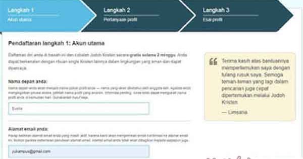 Cara Mendaftar Jodoh Kristen Lengkap dengan Gambar YuKristen