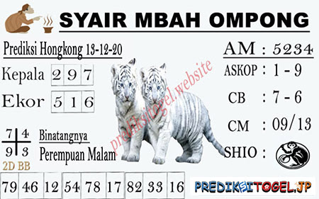 9+ Syair Mbah Ompong 2020