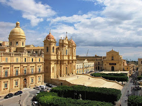 The Cathedral of San Nicoló in Noto, one of many cities in southeast Sicily rich in Baroque architecture