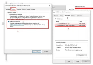 pengaturan flash disk pengaturan flash disk ke better performance untuk mempercepat proses copy file besar