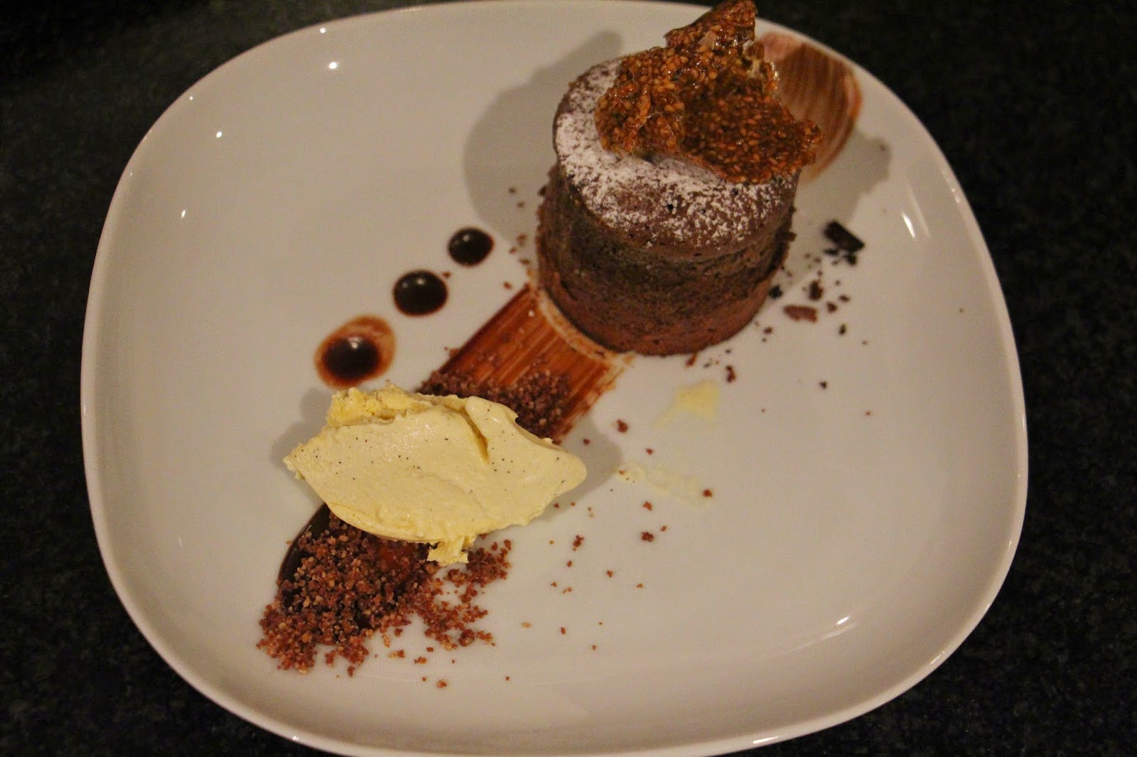 Principessa Moelleux van chocolade met ganacheparel