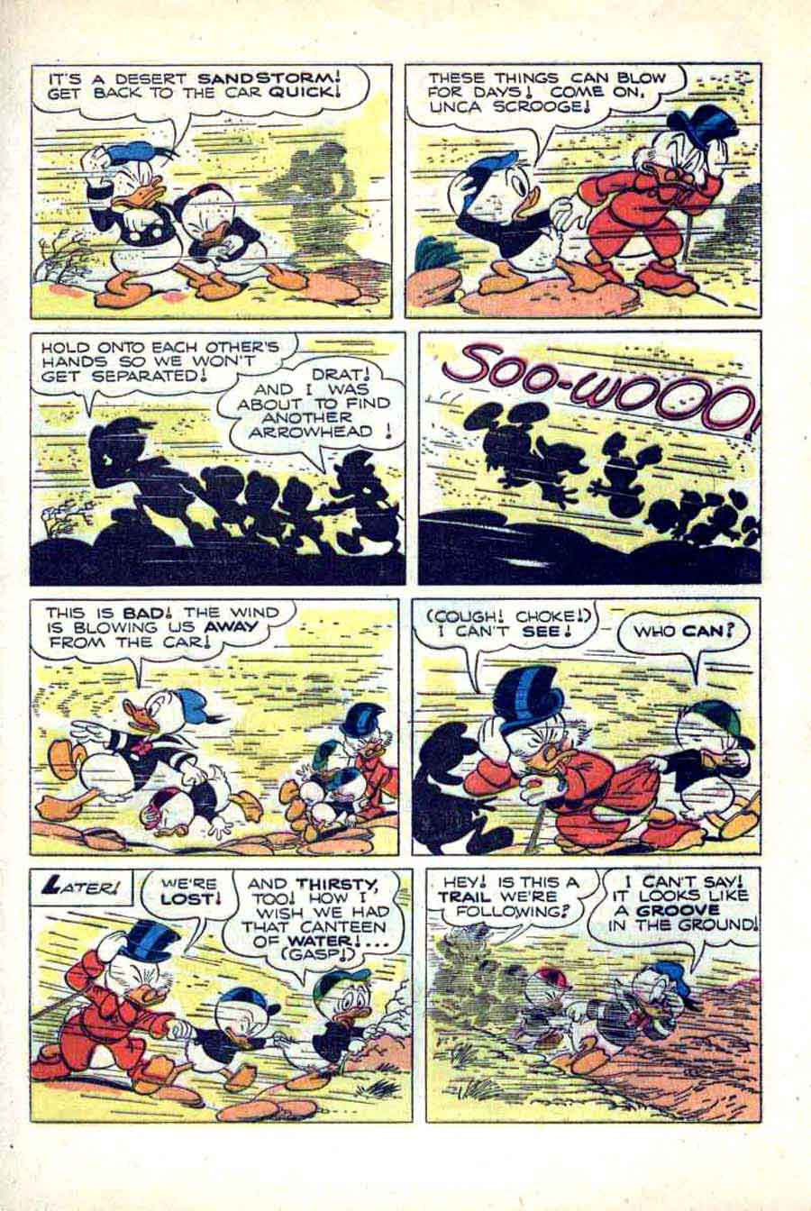 Uncle Scrooge #7 golden age dell comic book page by Carl Barks