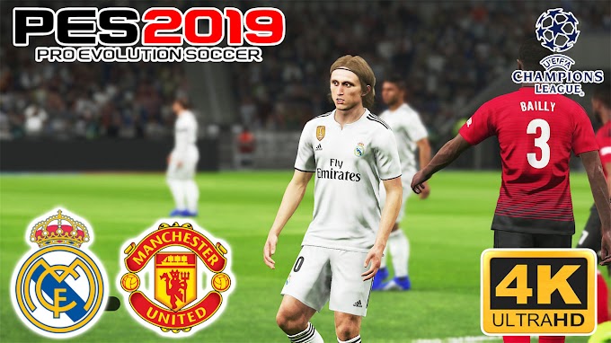 PES 2019 | Real Madrid vs Manchester United | UEFA Champion League | PC GamePlaySSS
