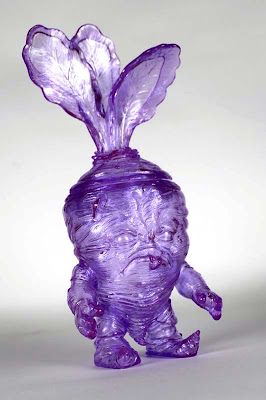 October Toys Exclusive Clear Purple Gummy Deadbeet Vinyl Figure by Scott Tolleson