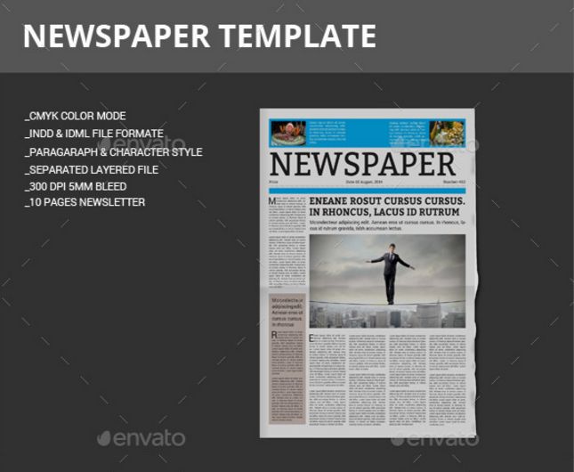 best print newspaper templates in adobe indesign photoshop