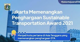 Kota Pertama di Asia Tenggara, Jakarta Juarai Sustainable Transport Award